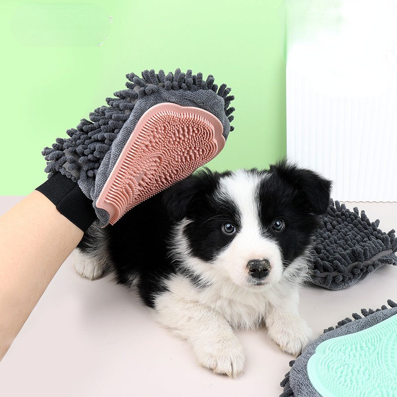 2-in-1 Pet Grooming Glove null