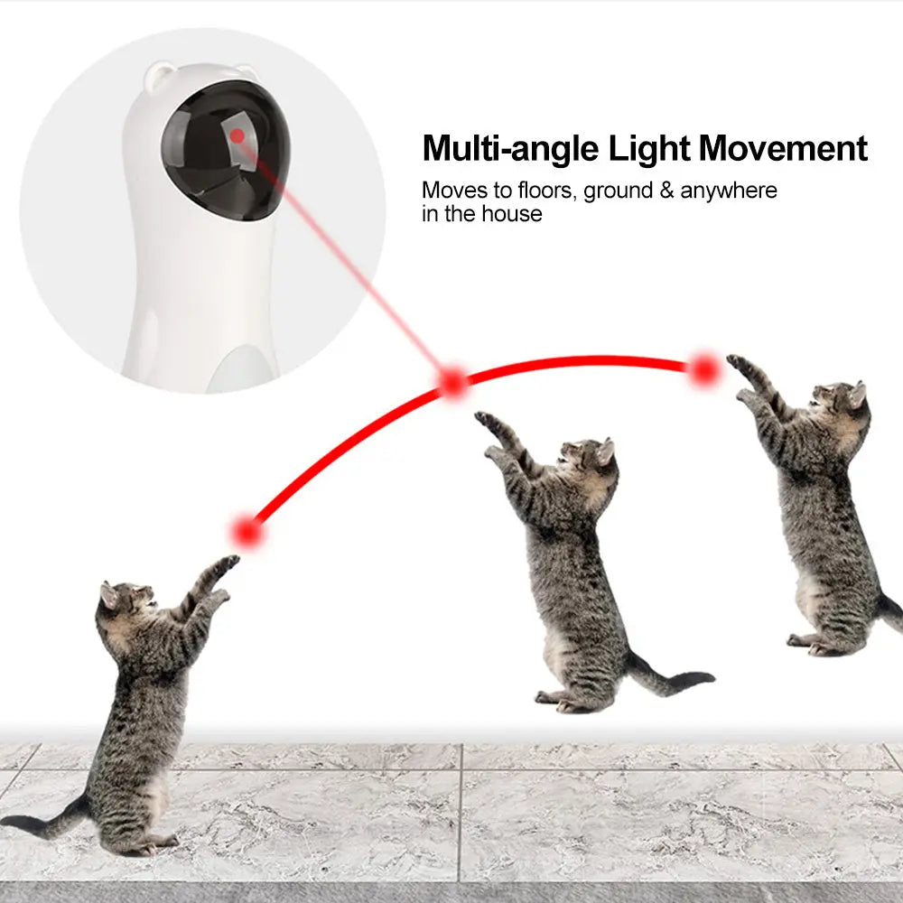 Automatic Bear-Shaped Laser Cat Toy null