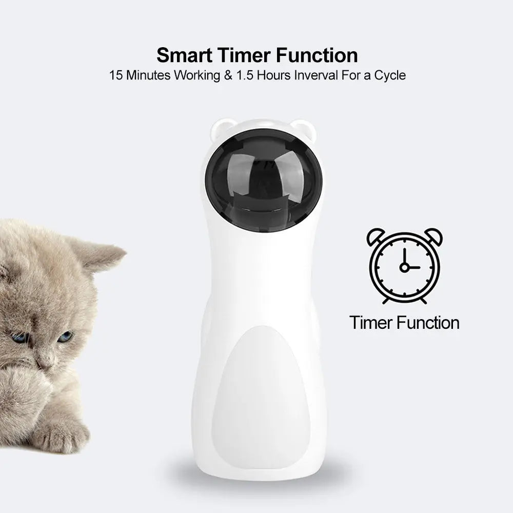 Automatic Bear-Shaped Laser Cat Toy null
