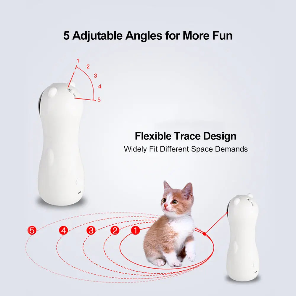 Automatic Bear-Shaped Laser Cat Toy null