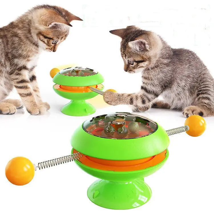 Rotating Cat Toy with Catnip null