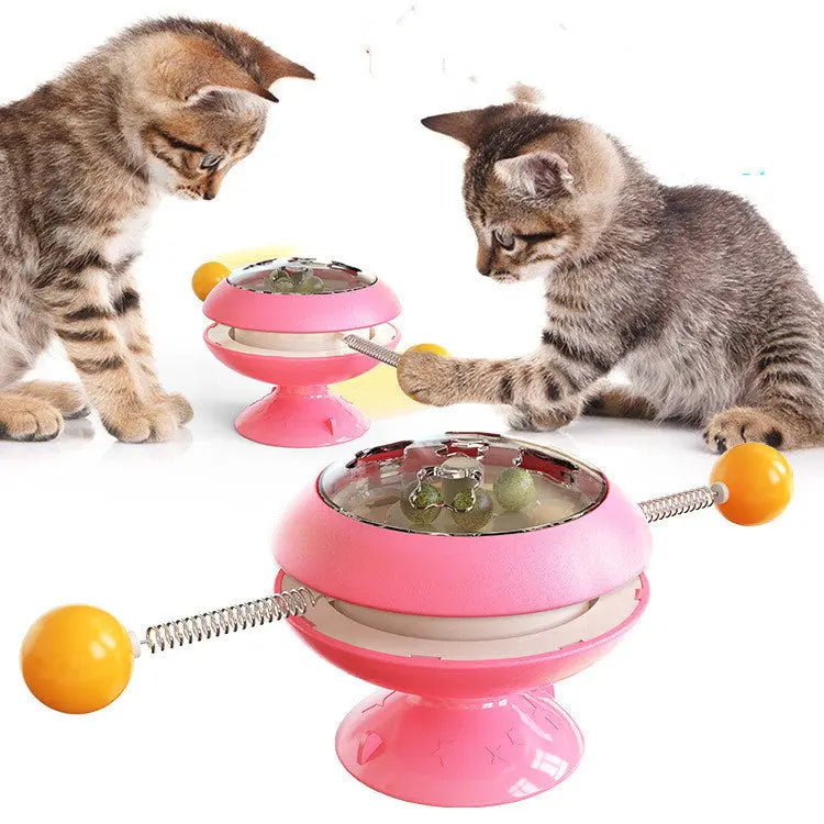 Rotating Cat Toy with Catnip null