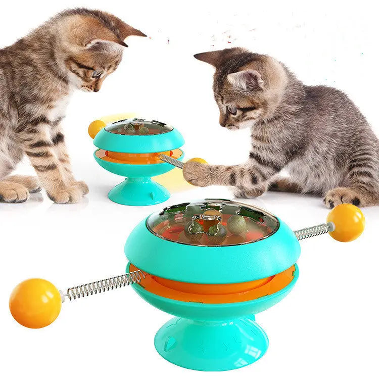 Rotating Cat Toy with Catnip null