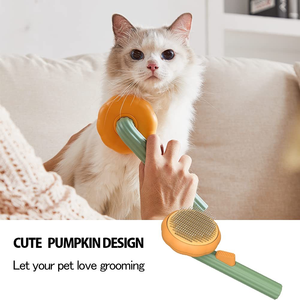 Self-Cleaning Pet Grooming Brush null