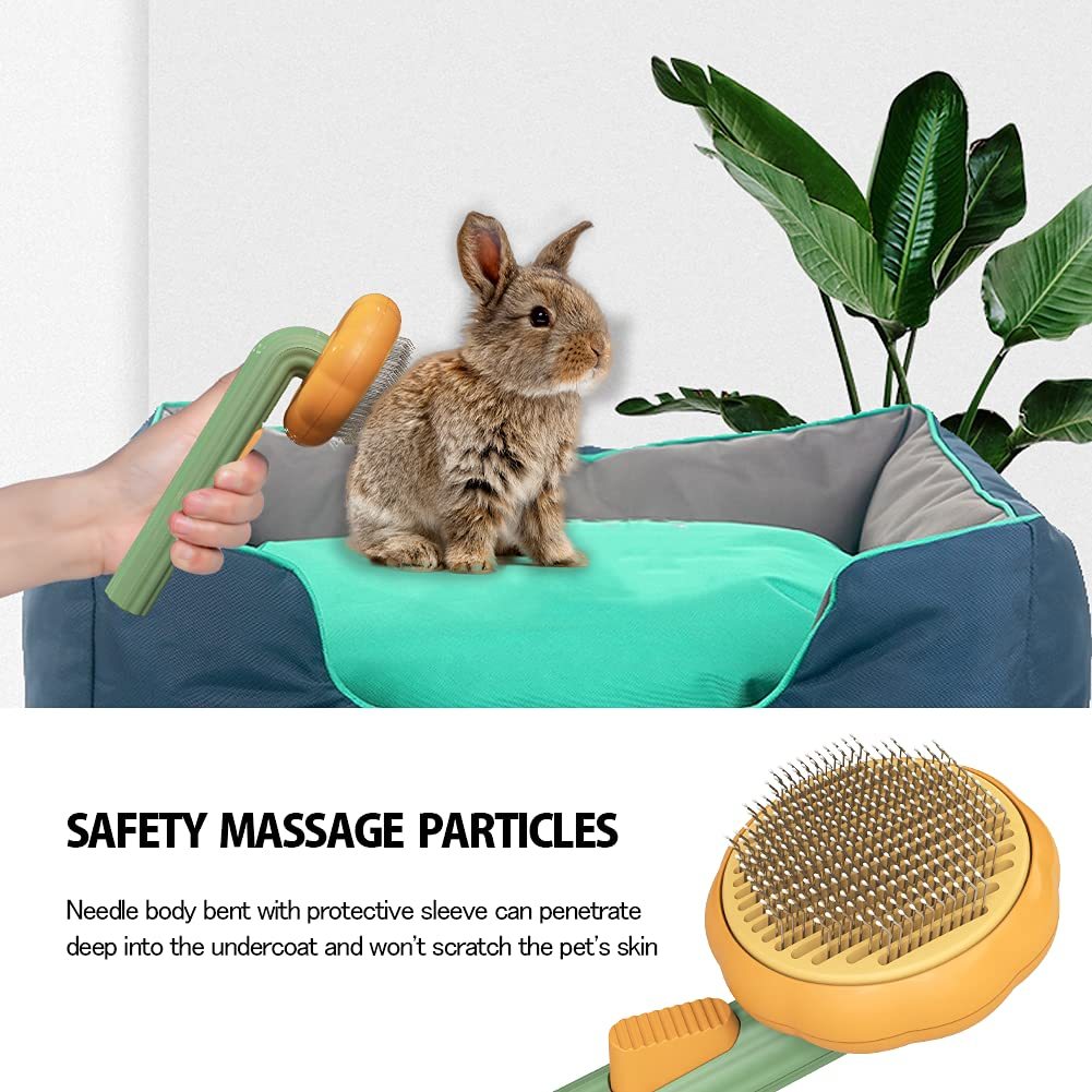 Self-Cleaning Pet Grooming Brush null
