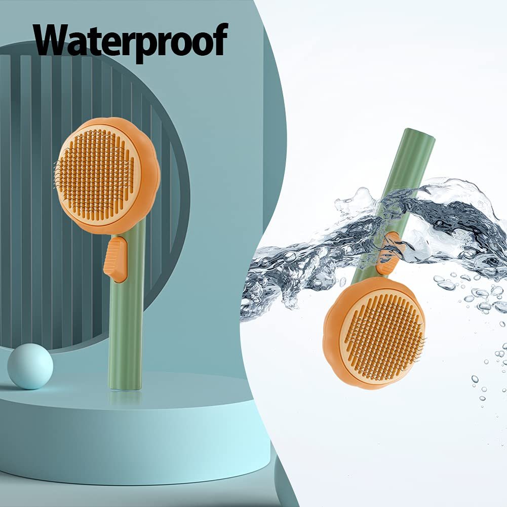 Self-Cleaning Pet Grooming Brush null