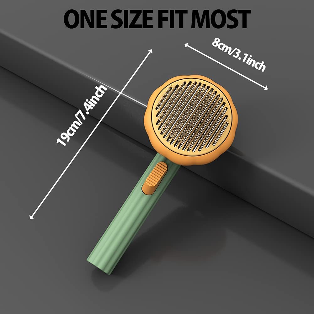 Self-Cleaning Pet Grooming Brush null