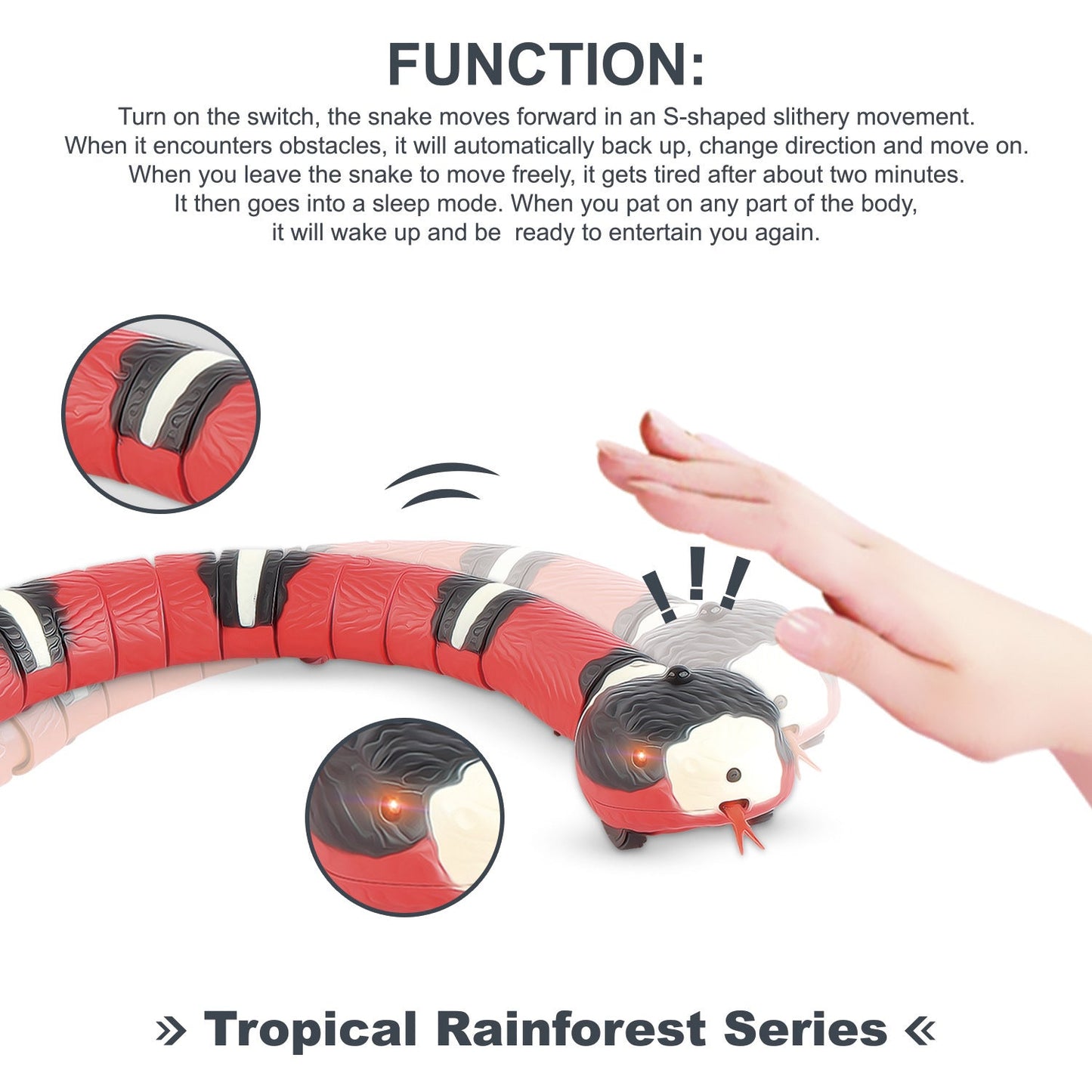 Smart Interactive Snake Cat Toy null