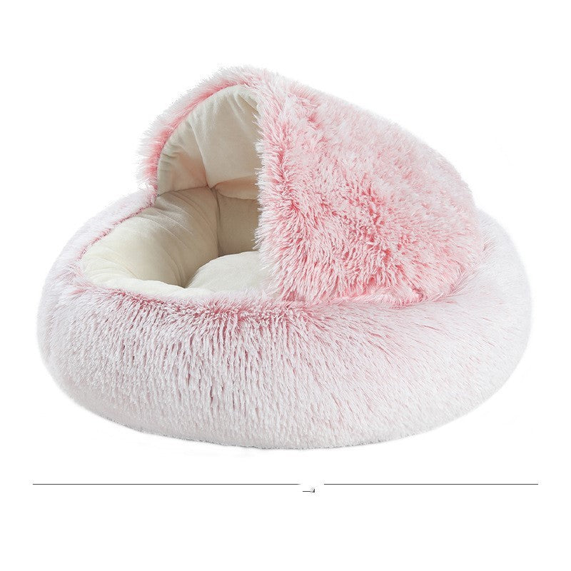 Warm & Cozy Half-Wrapped Cat Bed null