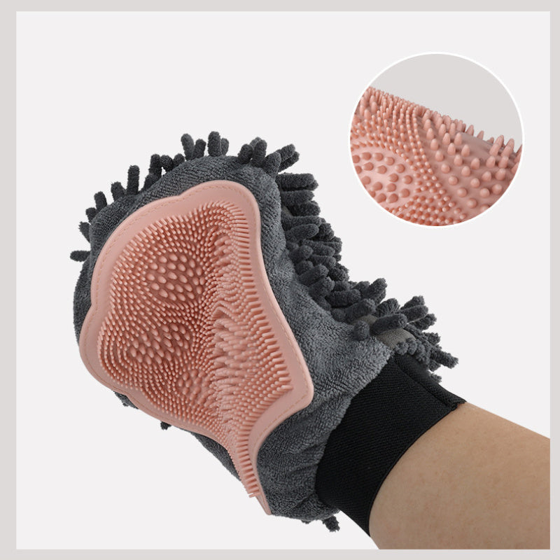 2-in-1 Pet Grooming Glove null