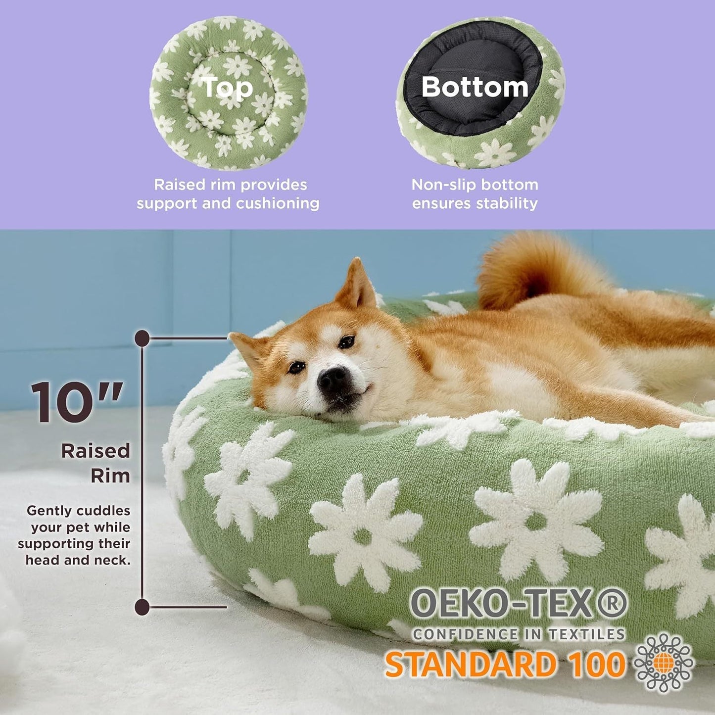 Lesure Round Donut Cat Bed null