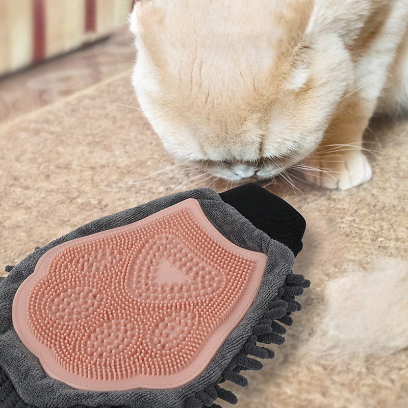 2-in-1 Pet Grooming Glove null