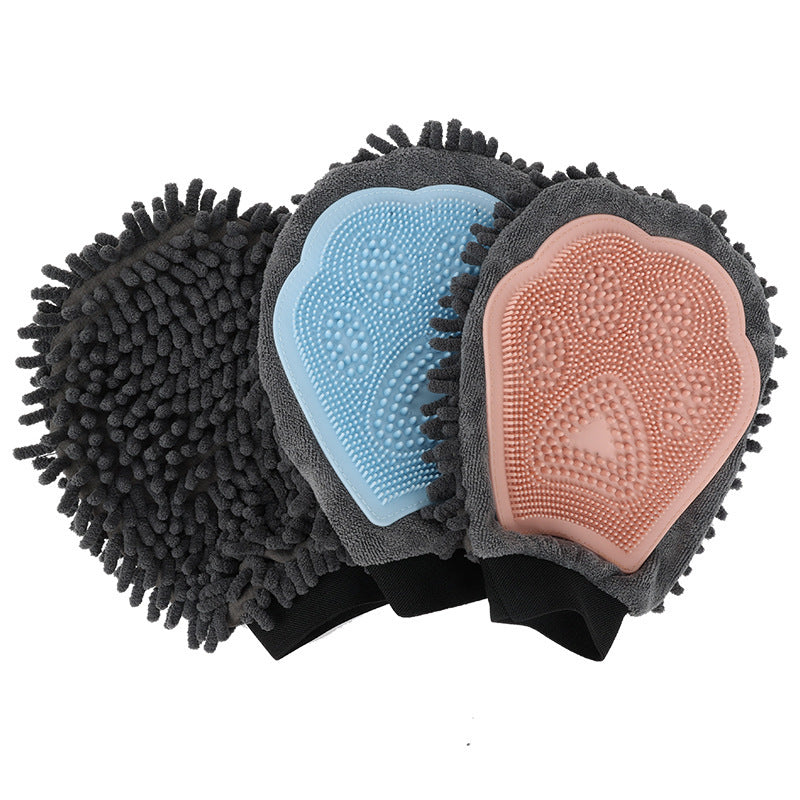 2-in-1 Pet Grooming Glove null
