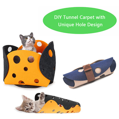 Collapsible Cat Tunnel & Bed null