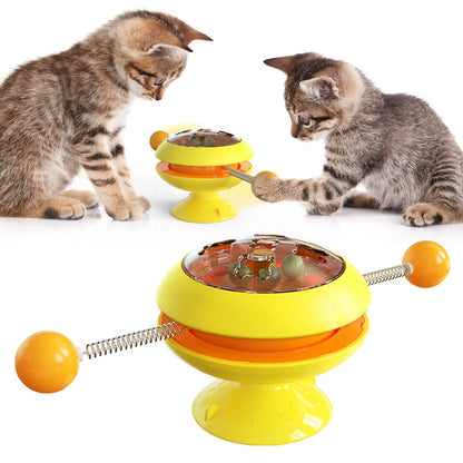 Rotating Cat Toy with Catnip null