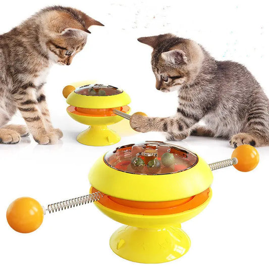 Rotating Cat Toy with Catnip null