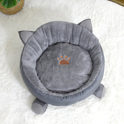 Enclosed Cat & Small Dog Bed null