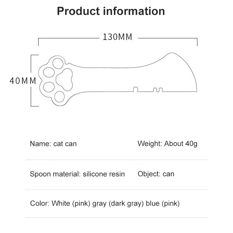 Multifunction Pet Can Spoon null