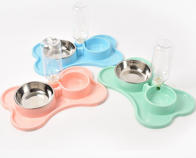 Pet Food Bowl Set null