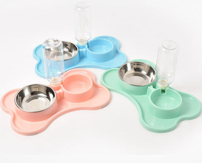Pet Food Bowl Set null