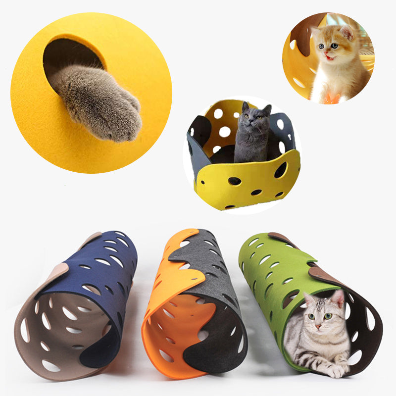 Collapsible Cat Tunnel & Bed null