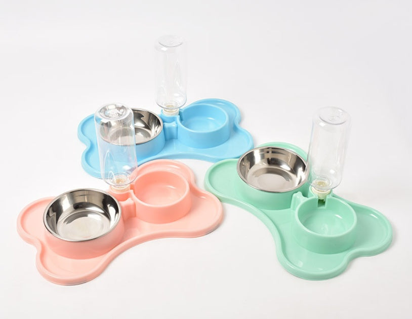 Pet Food Bowl Set null