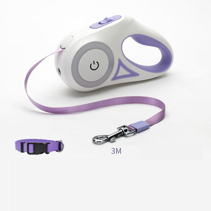 Retractable Dog Leash with LED Spotlight null