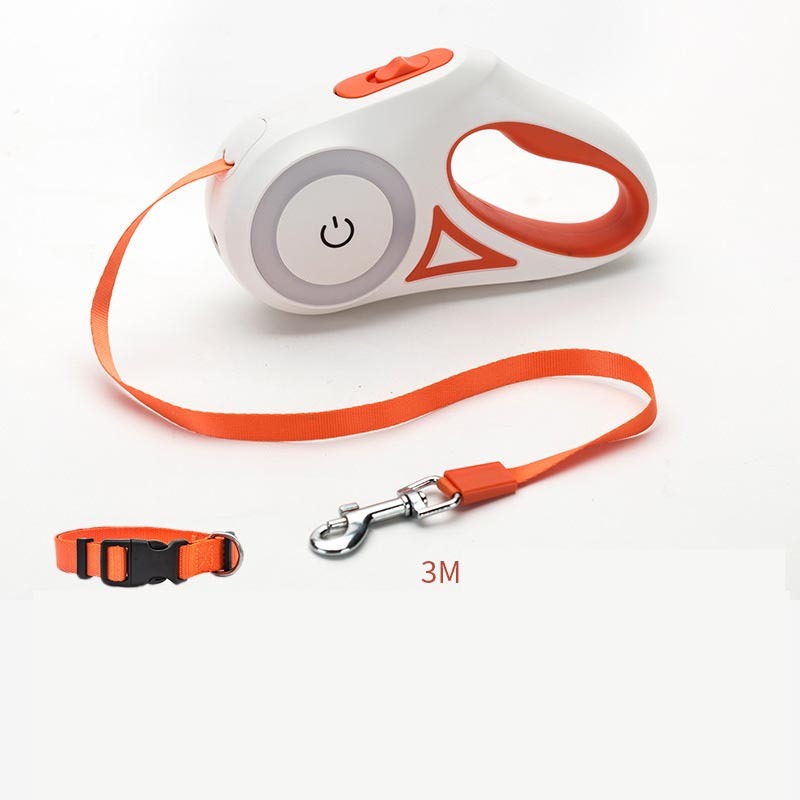 Retractable Dog Leash with LED Spotlight null