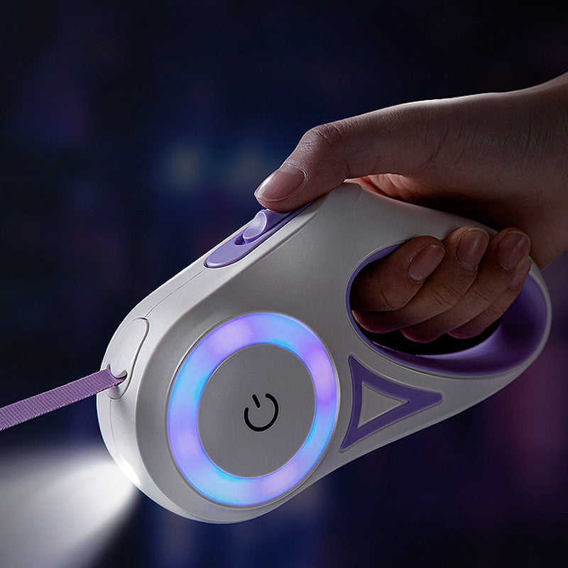 Retractable Dog Leash with LED Spotlight null