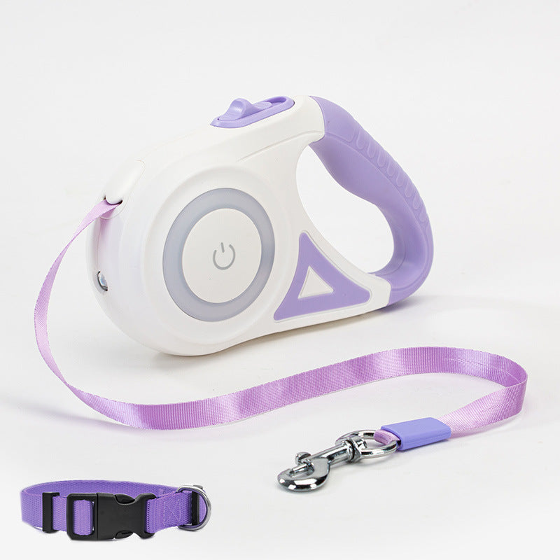 Retractable Dog Leash with LED Spotlight null