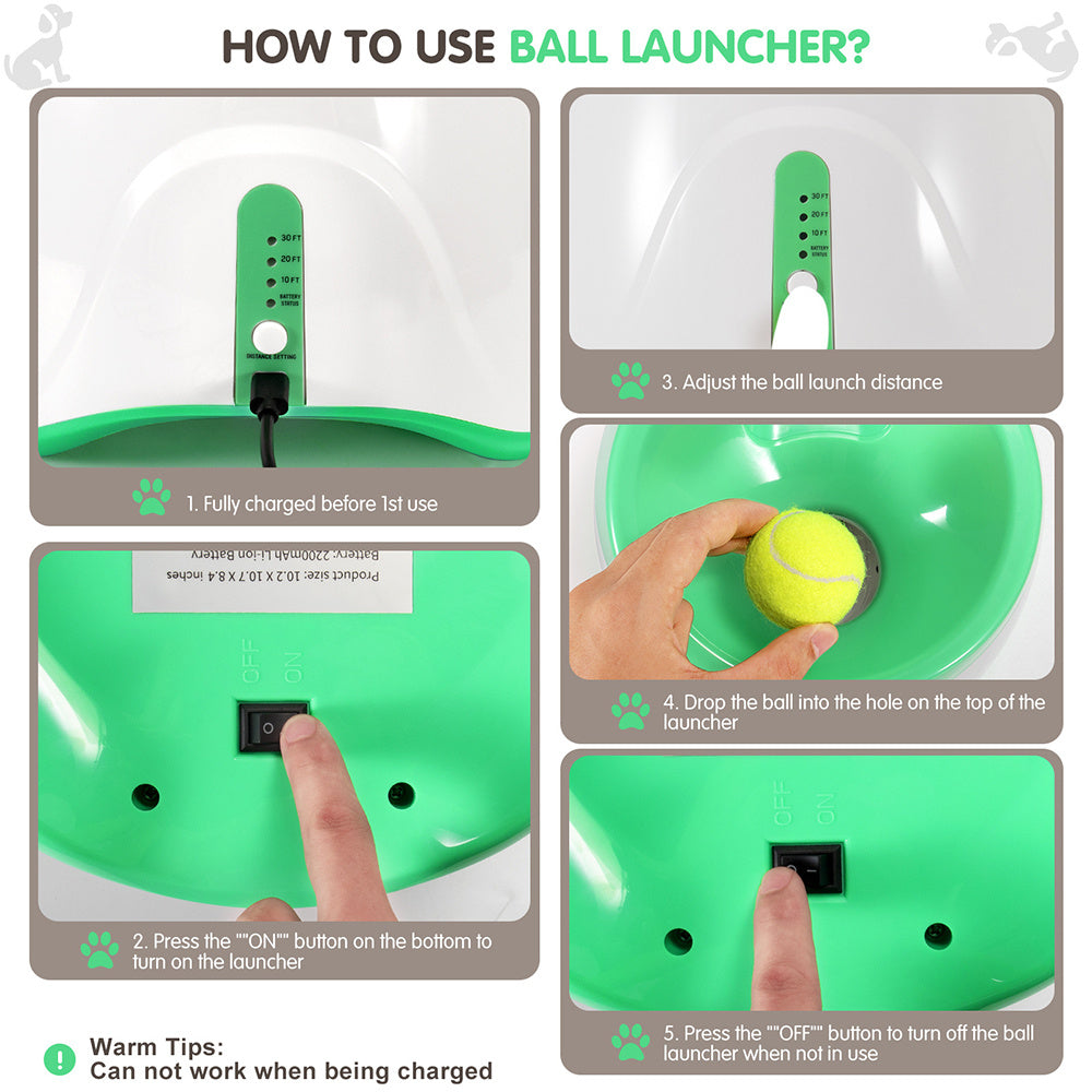 Automatic Pet Ball Launcher Toy null