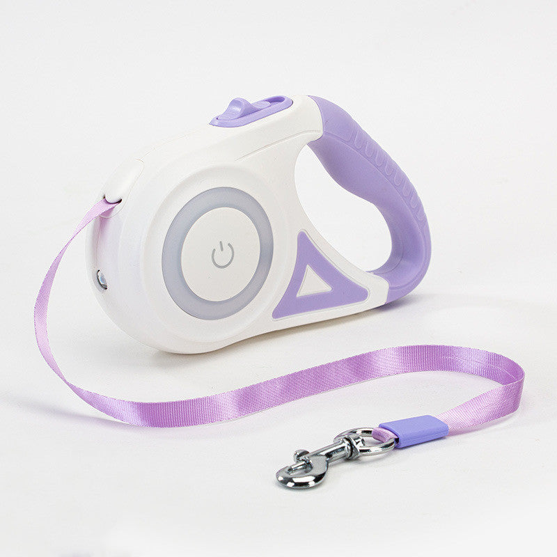 Retractable Dog Leash with LED Spotlight null