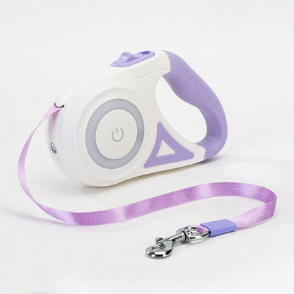 Retractable Dog Leash with LED Spotlight null