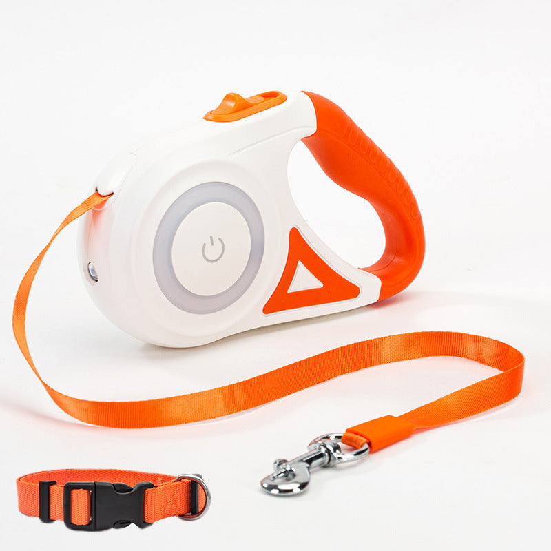 Retractable Dog Leash with LED Spotlight null